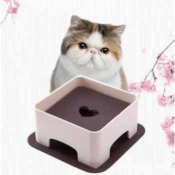 

Height Adjustable Pet Dining Table Plastic Non-Slip Lifting Table For Dog Bowls Pet Feeding Drinking Table