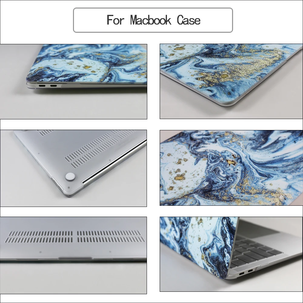 Dura de Mármore para Macbook id para Macbook Capa Case A2289 A2251 16 15 12 Toque Air A2179 A2337 Pro 13 m1 - Imagem 6