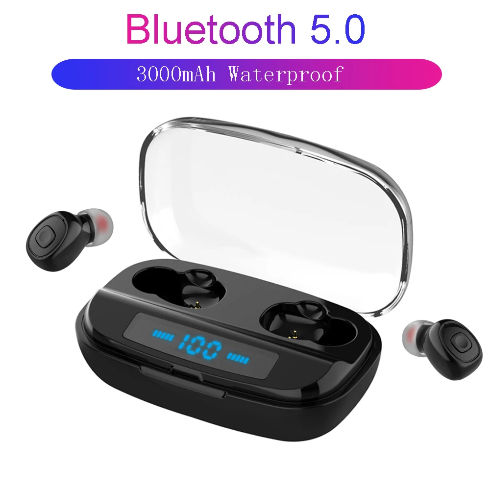 Беспроводные наушники TWS Bluetooth 5,0 стерео наушники спортивные наушники гарнитуры с микрофоном
