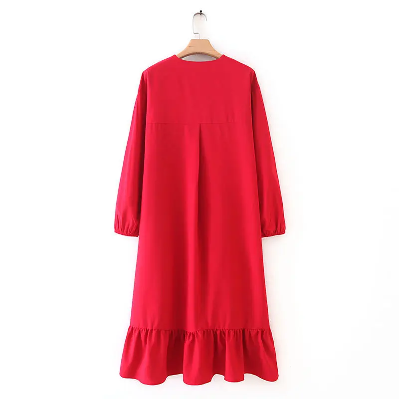 maroon color one piece dress