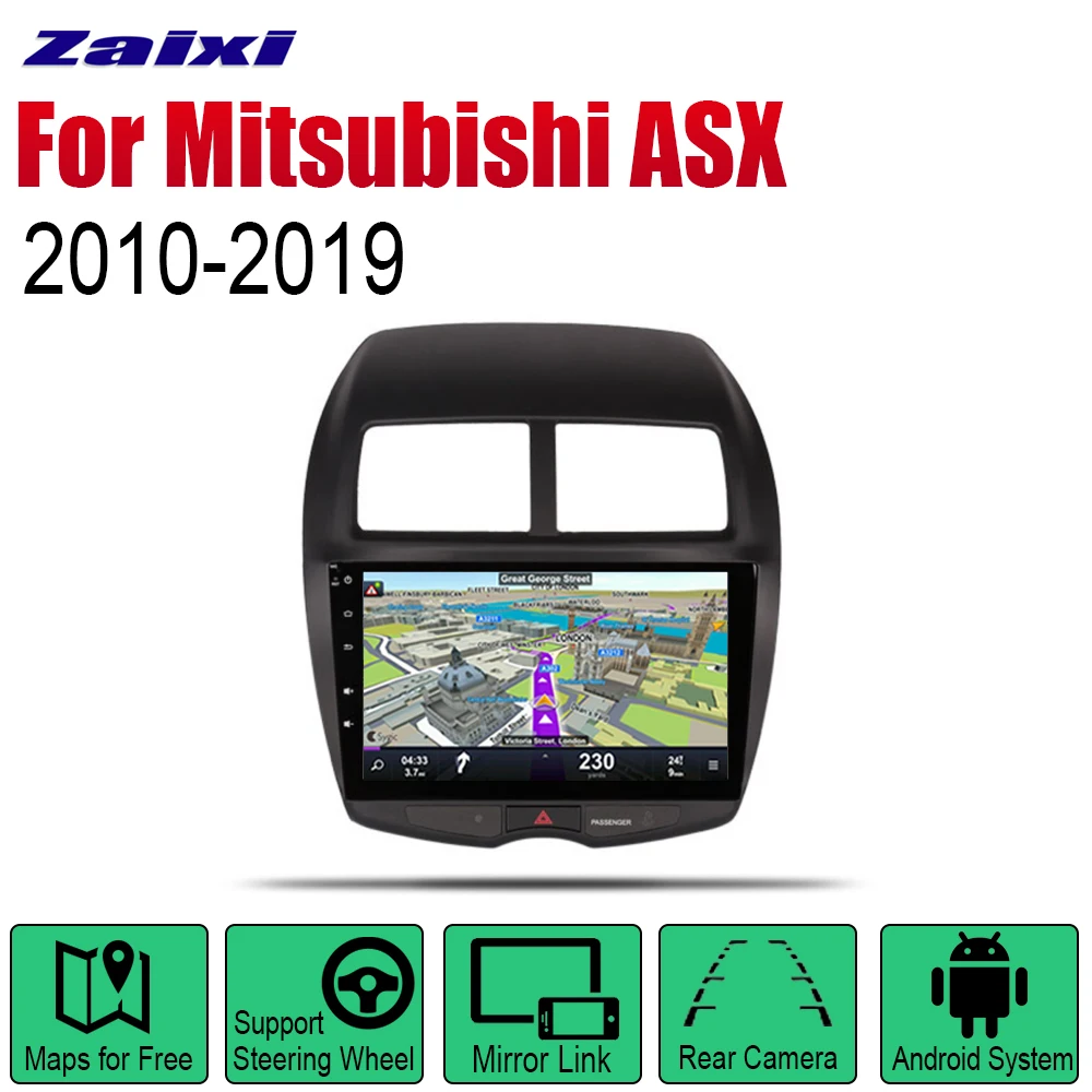 Для Mitsubishi ASX 2010 2011 2012 2013 2014 2015 2016 2017 2018 2019 аксессуары Автомобильный мультимедийный