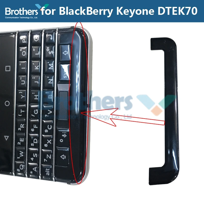 Для BlackBerry KEYone DTEK70 DTEK 70 Нижняя крышка корпуса для BlackBerry DTEK70 нижняя часть U Чехол запасные части для телефона черный