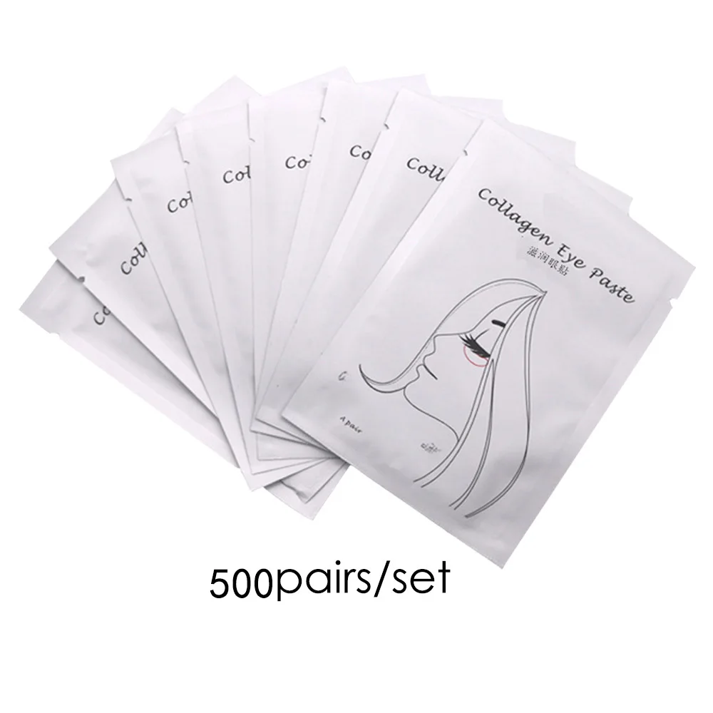 500 пар бумаги для наращивания ресниц, накладки для макияжа, подсказки под накладки для глаз, прививочные наклейки для наращивания ресниц, инструмент для макияжа - Цвет: YB1401BN