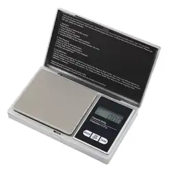 Тяжелых круглых Карманные ювелирные весы Цифровой Электронный LCD Подсветка Вес золото