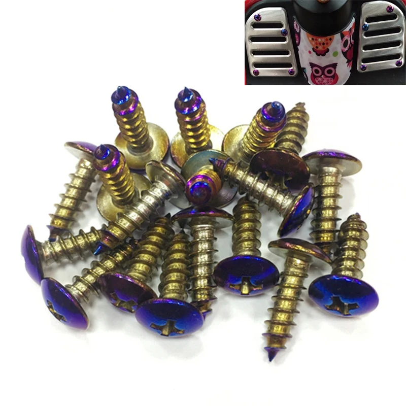 18 Pz Parte Universale Moto Decalcomania Viti Per Kawasaki Honda Suzuki Benelli Yamaha Harley Softail Sportster Moto Decalcomania Parti