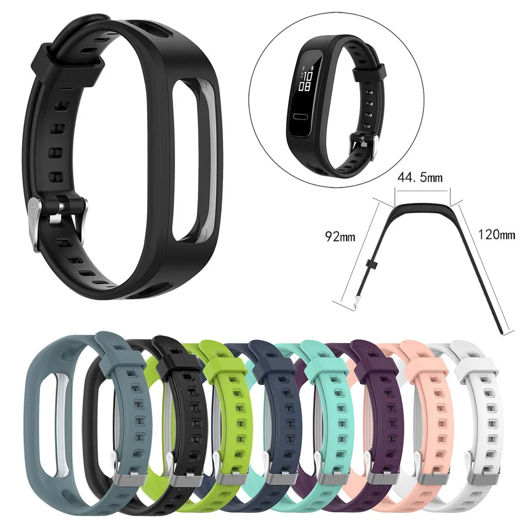 Новый модный спортивный силиконовый ремешок для Huawei Band 4e/Honor 4 Смарт часы бега