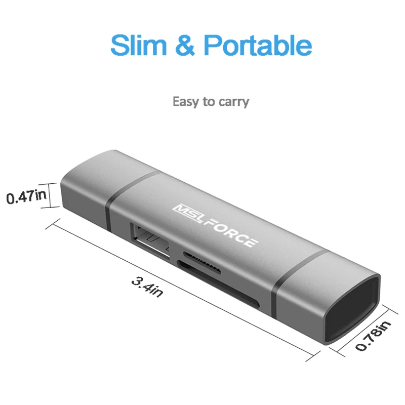 Устройство для чтения карт памяти USB 3 0 Type C на SD Micro TF|USB-хабы| |