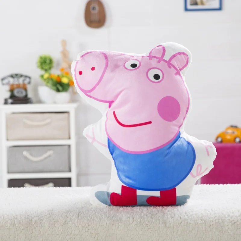 Мягкая подушка Peppa Pig, игрушки, детская домашняя подушка, декор для домашних животных, диван-валик, плюшевые игрушки, мягкие и милые игрушки Peppa Джордж для детей, подарки