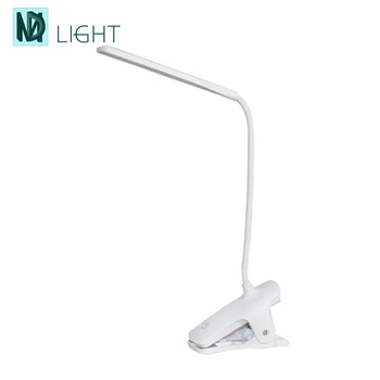 

White Led Clip Reading Book Light USB Rechargeable Reading Lamp-3 Brightness Touch Switch Bedside Book Light