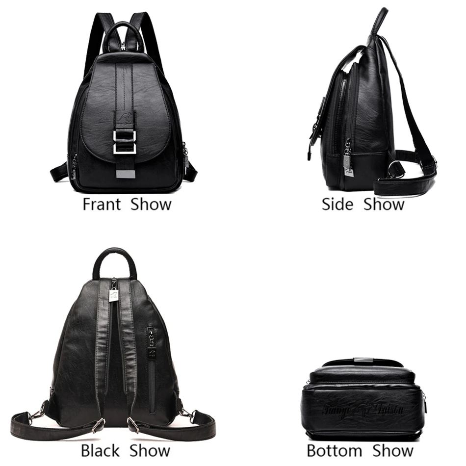 LONOOLISA, женский кожаный рюкзак, женская сумка через плечо, сумка для путешествий, женский рюкзак, Mochila, школьные сумки для девочек-подростков