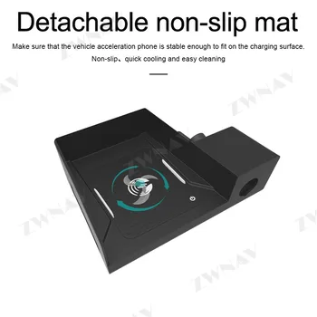 

QI car fast wireleess charger for Toyota Innova 2017 2018 2019 2020 Intelligent Infrared Fast Wireless Charging Car Phone Holder