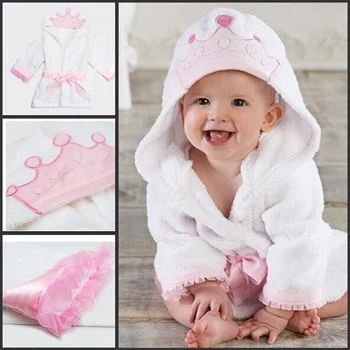 

Bath Towel Blanket Bathrobe Night Gown Hooded Wrap Cute Soft for Children Baby NSV775