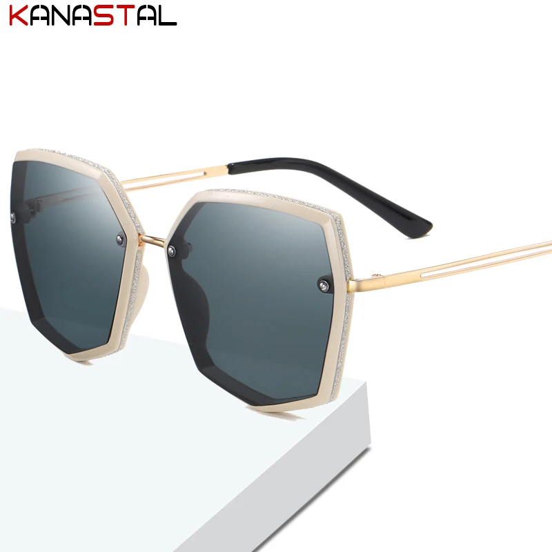 

Women's Polarized Sunglasses Fashion Luxury Brand Designer Visor Glasses Sunscreen Driving Traveling Ladies Eyewear Casual UV400