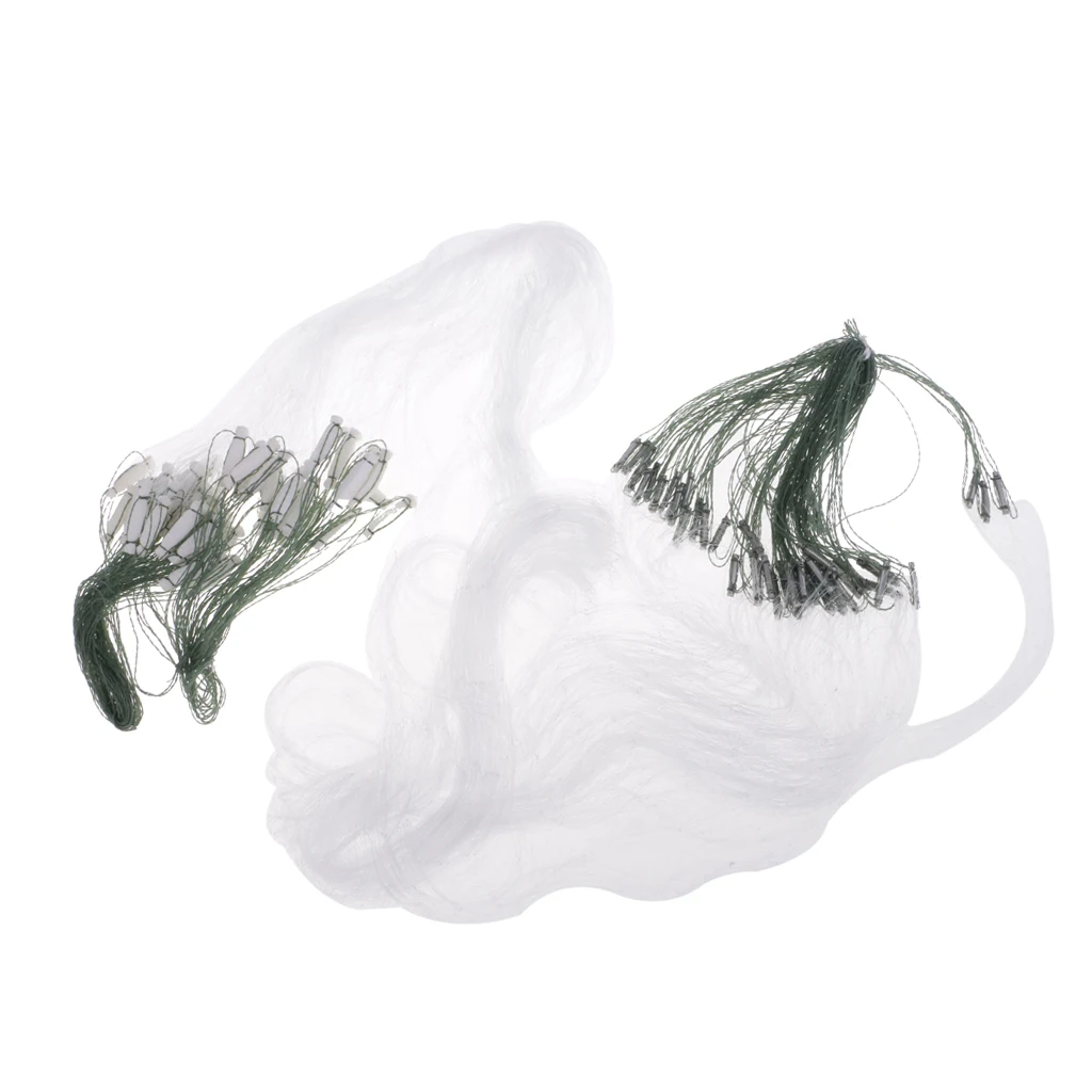 15m x 1.2m Fishing Net Single Mesh Nylon Gill Net Durable Accessories Float Trap Monofilament Gill One Layer Fishing Tackles