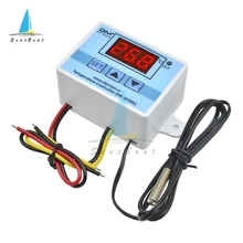 XH-W3002 220v 24v 12v digital led controlador de temperatura 10a termostato interruptor controle com sensor à prova dwaterproof água sonda w3002