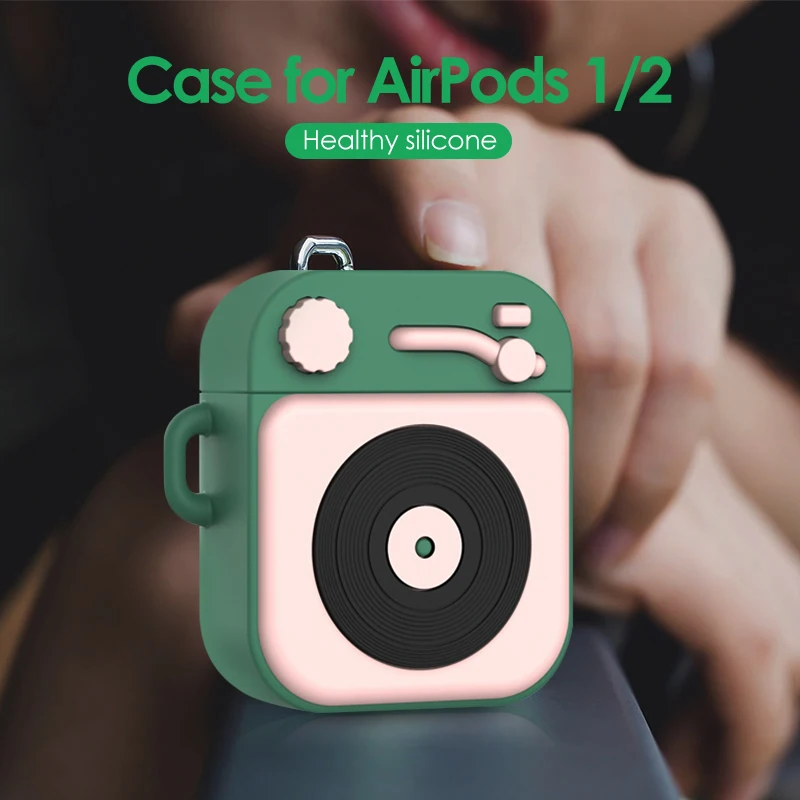 Eaphone зарядным устройством для Airpods 2 Чехол Мягкий силиконовый чехол Apple AirPods AirPod