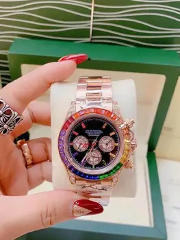 

TOP BRAND LUXURY WATCH AAA FULL DIAMOND RLX MEN WATCH WATERPROOF AUTOMATIC MECHANICAL WATCH STAINLESS STEEL AUTOMATIC WRISTWATCH