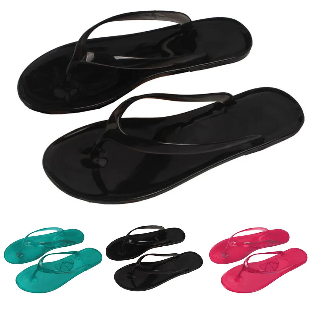 

2020 New Arrival Fashion Women's Slippers Non-slip Flip Flops Clip Toe Flat Botton Beach Slippers Dropshipping Wholesale
