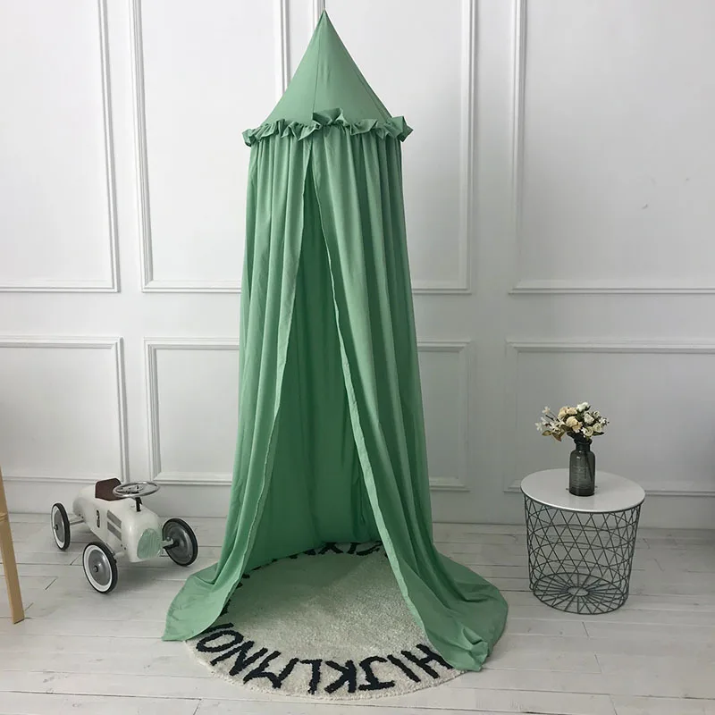 Горячая креативный детский навес балдахин покрывало москитная сетка хорошего качества занавеска постельные принадлежности купольная палатка - Цвет: Зеленый