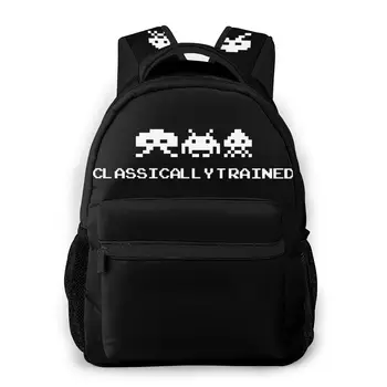 

Space Invaders Shoulder Bag for Teenage Ally Trained Fashion Students Backpack