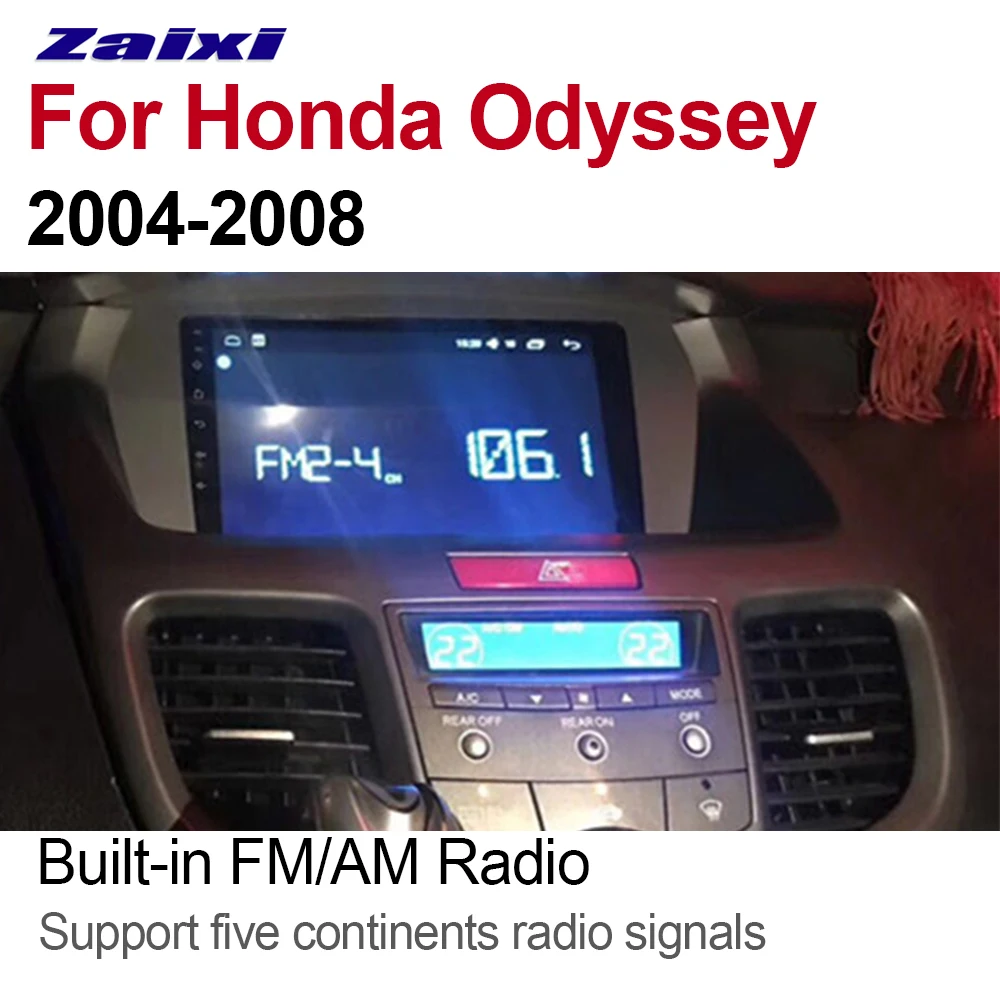 Автомагнитола ZaiXi 2 Din Android для Honda Odyssey 2004 ~ 2008 GPS навигация BT Wi Fi карта