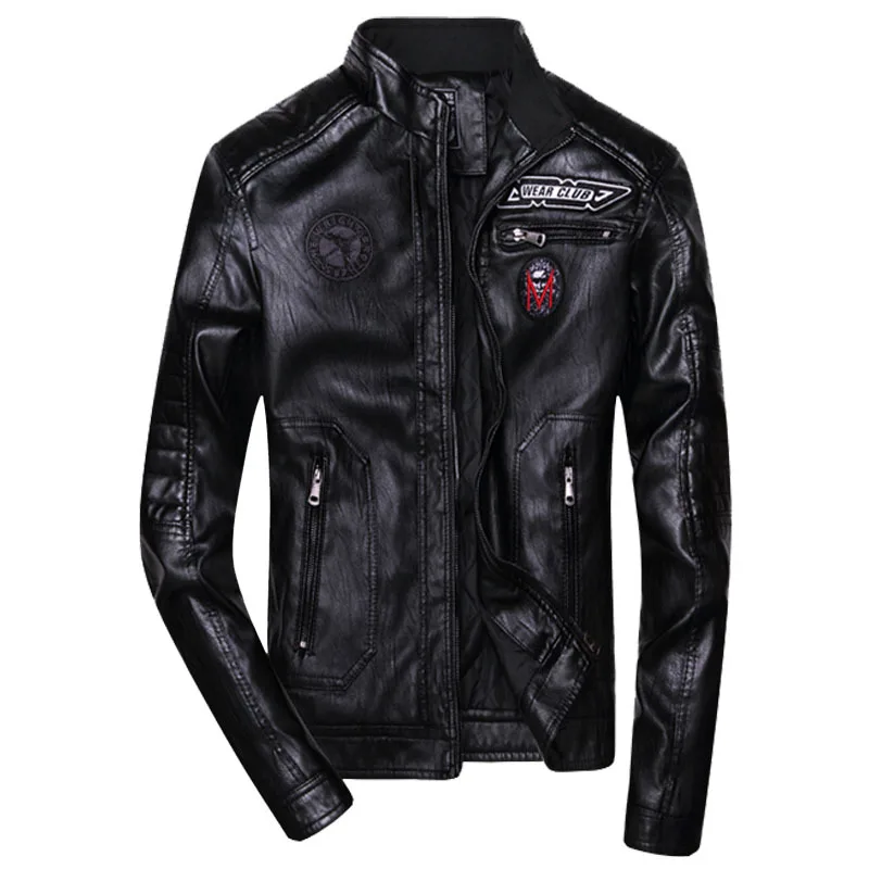 AliExpress Air Force One PU Leather Jacket Fashion Autumn Clothing Locomotive Leather Coat