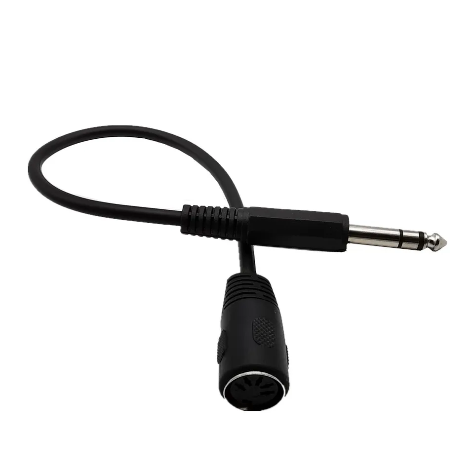 Cavo Audio 6.35mm A MIDI 5 Pin | Trasmissione Segnale Stereo | Per Tastiere, Sintetizzatori | Lunghezza 0.3m - Foto 5