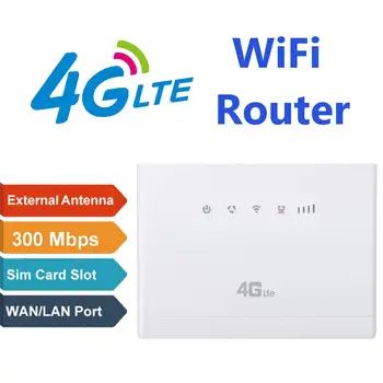 

300Mbps 4G LTE CPE Wireless Router Support SIM Card 4Pcs Antenna With LAN Port Support up to 20 Wifi users