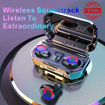 

3500mAh Bluetooth Earphones Wireless Headphones Touch Control LED With Microphone Sport Waterproof Headsets Earbuds Earphone