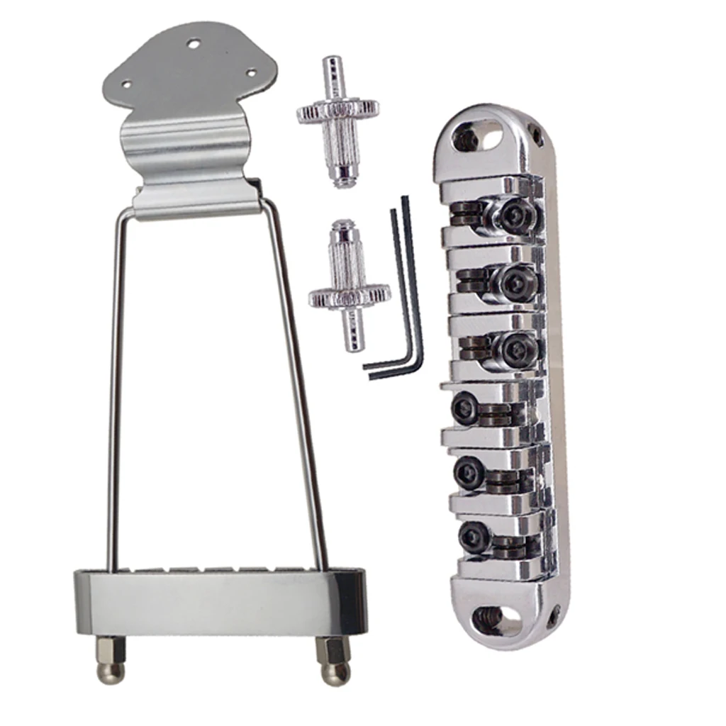 1 комплект электрическая гитара ролик седло мост продолбленная струна хвостовая