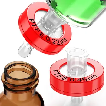 

Syringe Filters,PTFE Membrane 0.22/0.45μm Pore Size,13mm Diameter,50/100 Pcs by Ks-Tek