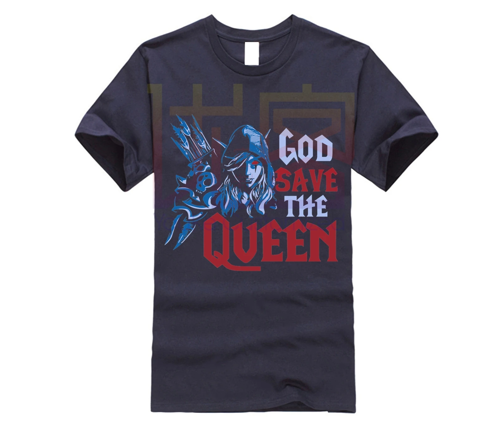 2019 hot men shirt WORLD OF WARCRAFT SYLVANAS WINDRUNNER GOD SAVE THE QUEEN SHIRTS | Мужская одежда