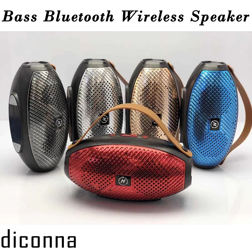 Бас Bluetooth динамик беспроводной водонепроницаемый открытый стерео бас USB/TF/FM радио