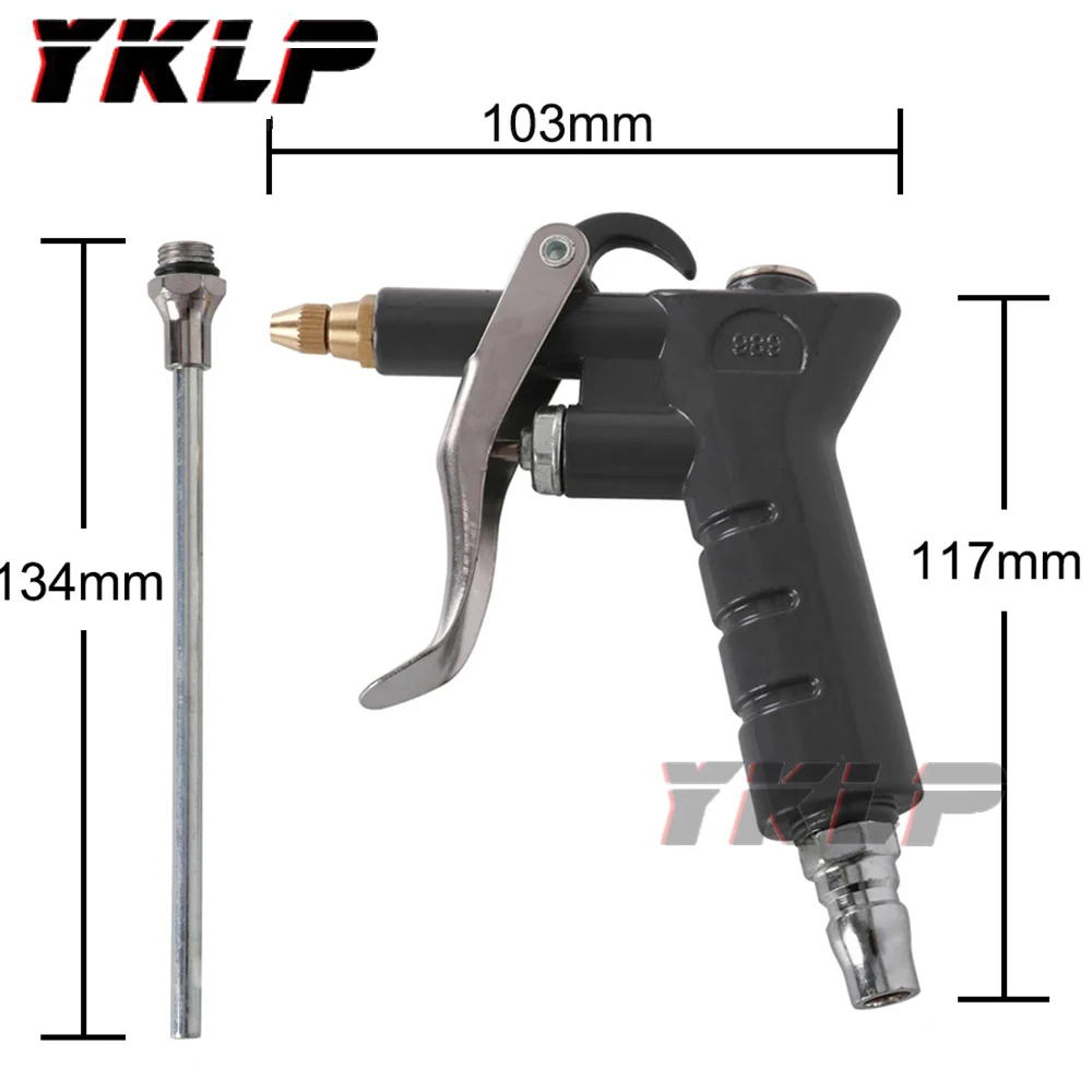 Air Blow Gun Kit Air Compressor Nozzle Tip Needle Inflation Blower Air