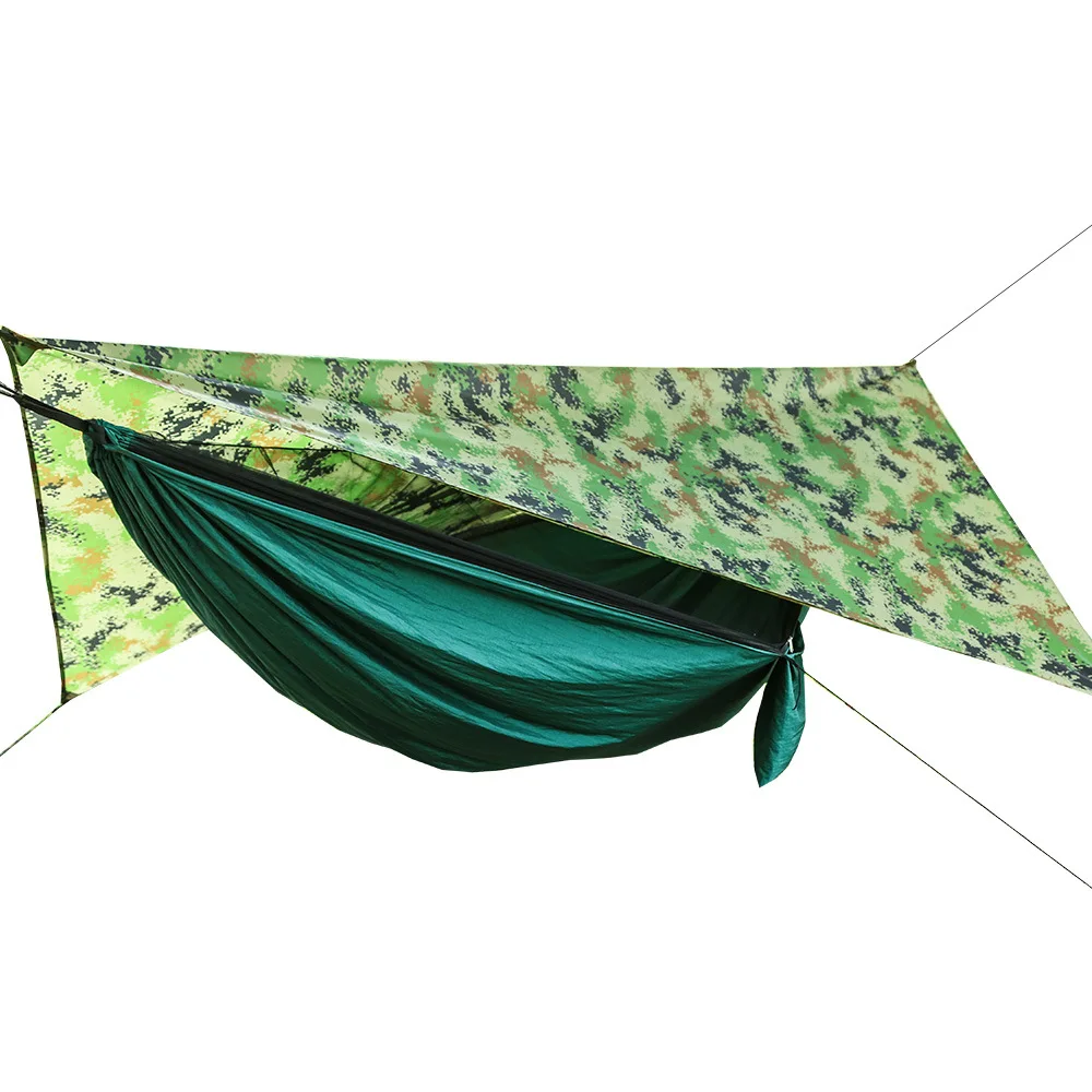 

Parachute Cloth Mosquito Net Hammock Combo Camping Automatic Quickly Open Hammock with Mosquito Net Outdoor Waterproof Sunshade