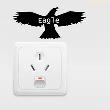 Орел наклейки на выключатель поколения резные съемные классные наклейки на стену гостиная спальня диван фон настраиваемый MU4227