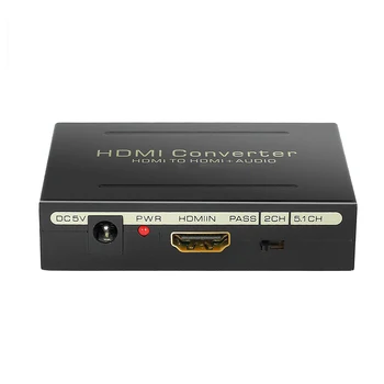 

SOONHUA HDMI Audio Extractor Optical SPDIF 2RCA Analog Audio Extracter Converter Splitter HDMI To HDMI Audio Splitter Converters
