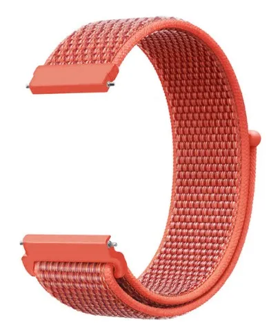 Тканый нейлоновый ремешок для samsung Galaxy Watch Active2 40 мм 44 мм SM-R820 R830/Active 2 Band Браслет gear S3/S2 ремешок для часов/спортивный - Band Color: Nectarine