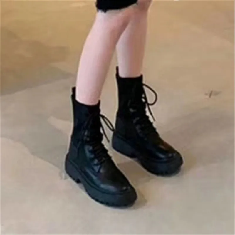 Cena FEDONAS Winter Punk damskie buty motocyklowe nocna impreza buty na imprezę kobieta masywne obcasy prawdziwej skóry dziania kobiet botki