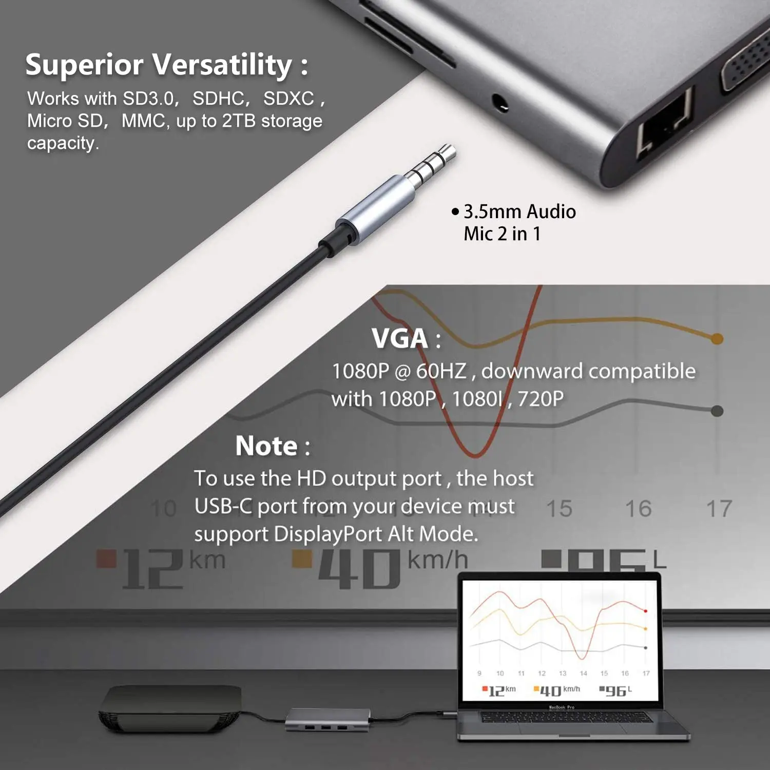 Hp usb-c naar 3 0-mm en 4 5-mm adapter - multimedia-accessoires kopen? | Korting tot 35