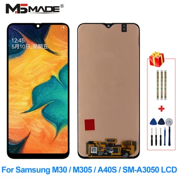 

Original For Samsung Galaxy M30 M305 A40S SM-A3050 LCD Display Touch Screen Digitizer Replacement Parts For Samsung A40S Display