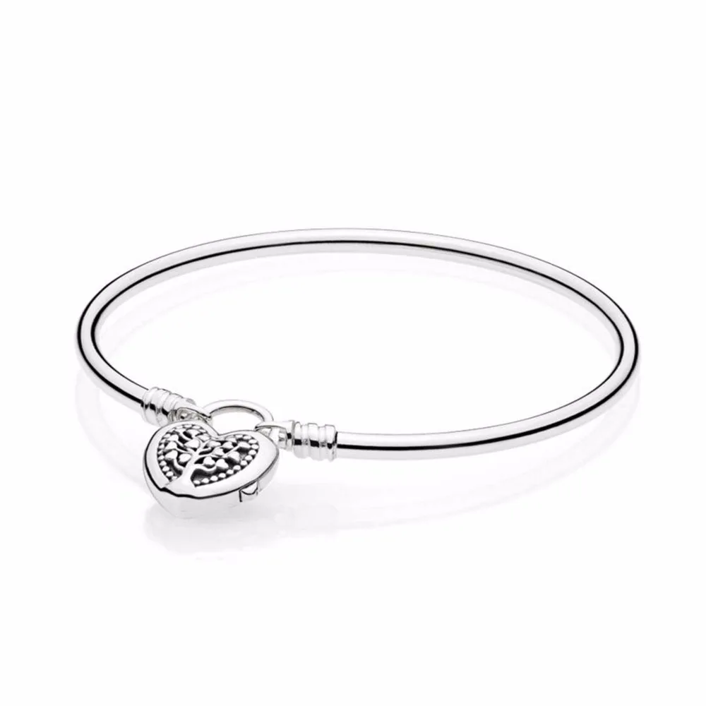 Новинка, 925 пробы, серебряный браслет, ограниченная серия, расцвет, сердце, замок, браслет, Подходит для европейских шармов, сделай сам, ювелирное изделие