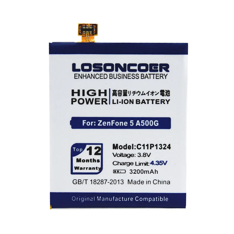 LOSONCOER 3200 мАч C11P1324 батарея для ASUS ZenFone 5 батарея A500G Z5 A500 A500CG A501CG A500KL T00J с номером отслеживания