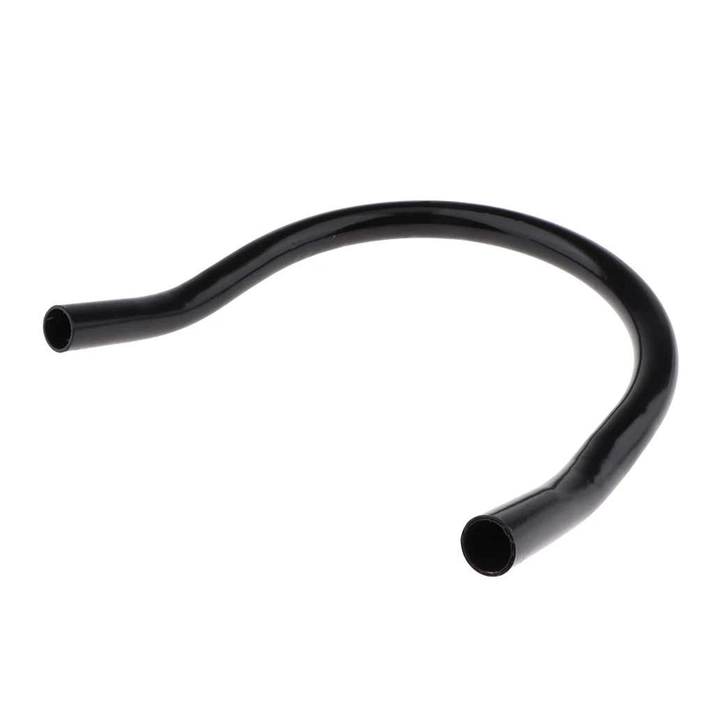 

Motorcycle Upswept Backseat Rear Seat Hoop Bracket Frame Loop Brat Seat Cushion Armrest Hand Rail 230mm, Universal Fit, Black