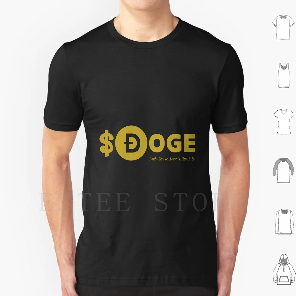 Просто $ doge футболка из хлопка для мужчин DIY печать Dogecoin цена сегодня кошелек Doge Moon