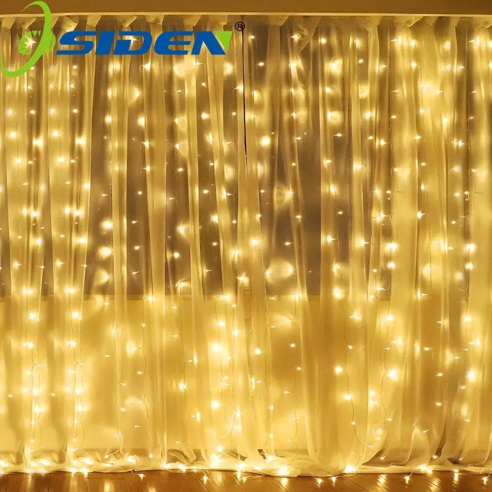 СВЕТОДИОДНАЯ Гирлянда 3X1M 3MX3M 300LED светильник рлянда занавеска в виде сосулек