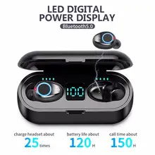 Smart Touch Bluetooth наушники светодиодный цифровой дисплей Беспроводные наушники с шумоподавлением наушники с микрофоном для телефона планшета