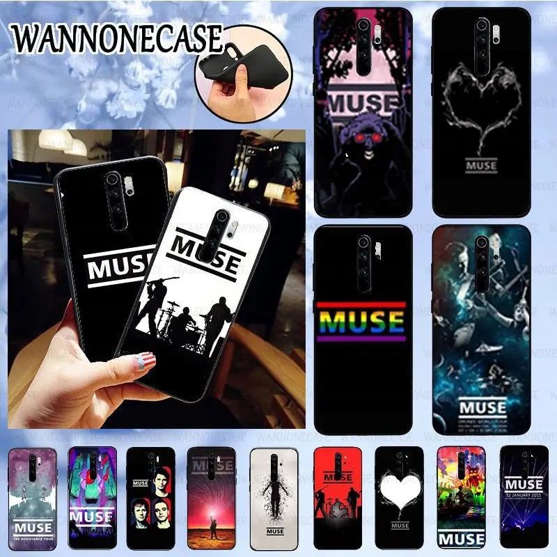 hot Cover Black Soft Shell Phone Case For Redmi 7 Note8pro note7 4A 4X 5A S2 6A Note8 Coque Muse Band Lyrics Music Songs | Мобильные