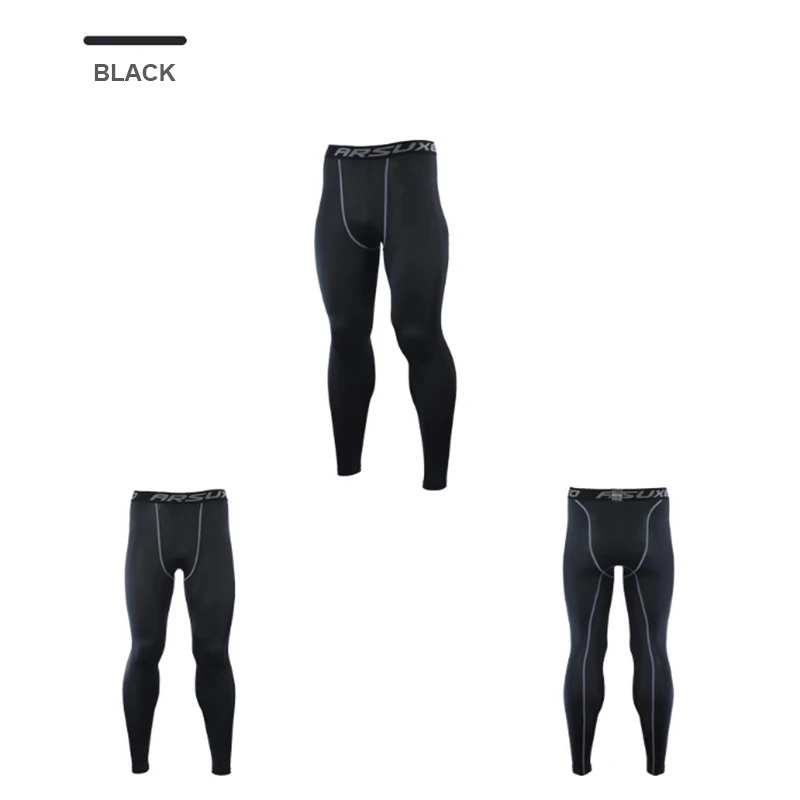 Новые мужские велосипедные обтягивающие штаны Спортивная одежда для ног дышащий стрейч Быстросохнущий для езды на велосипеде/бега/йоги