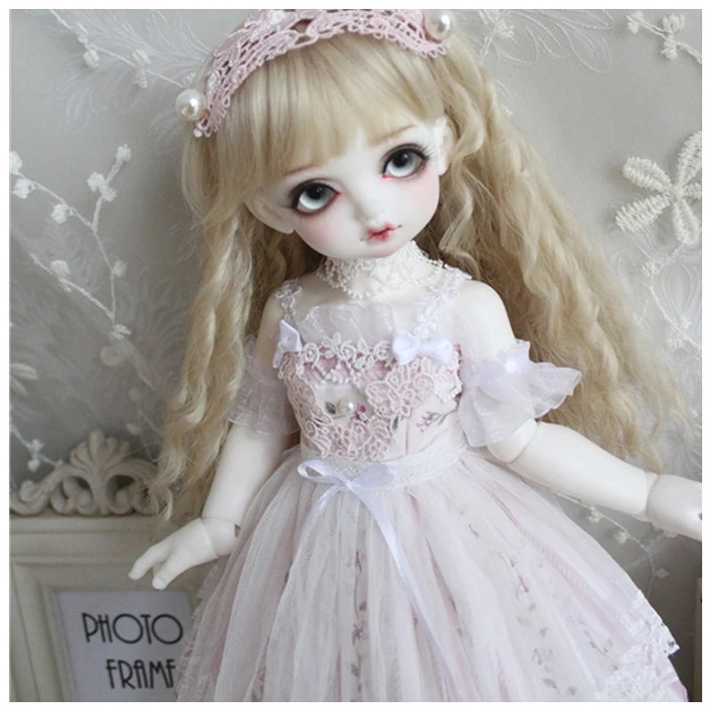 Кукла Одежда 1/6 1/4 BJD платье розовое сказочное для YOSD Blyth кукла аксессуары головной